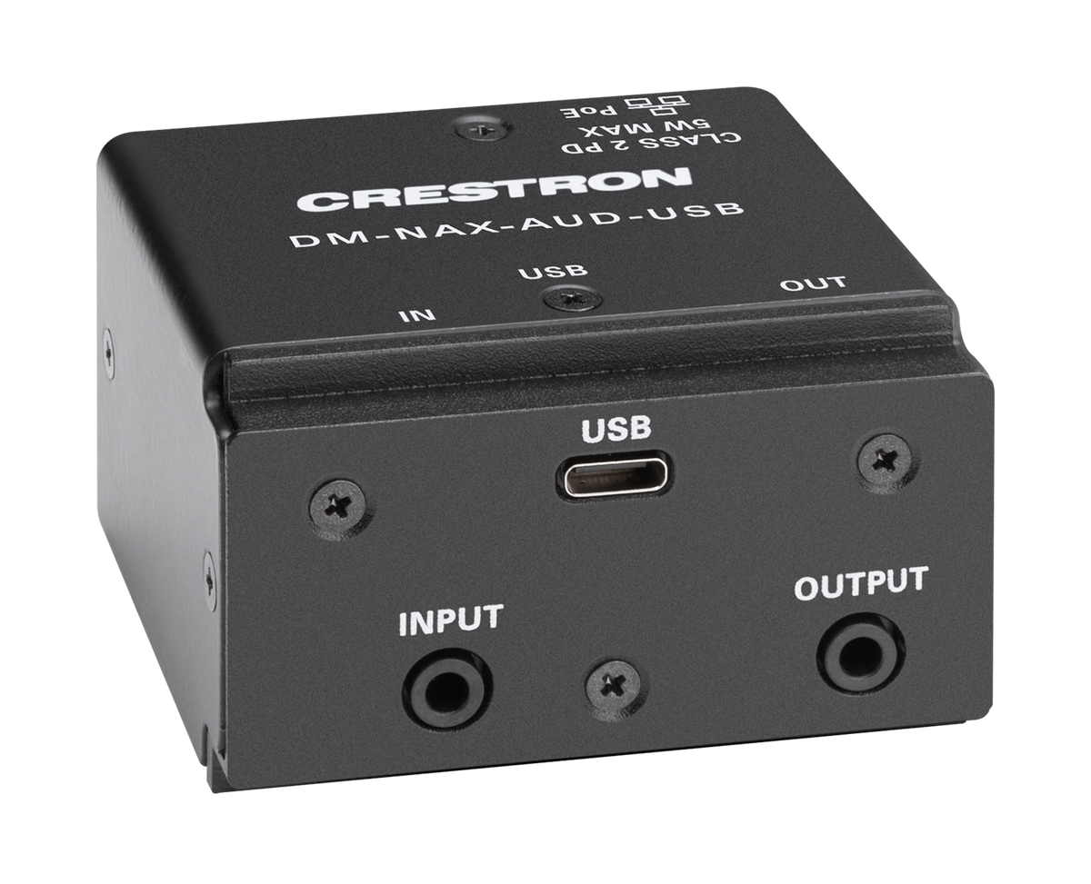 Crestron DM-NAX-AUD-USB - DM NAX® Audio-over-IP Converter with USB-C® Audio Input and Output