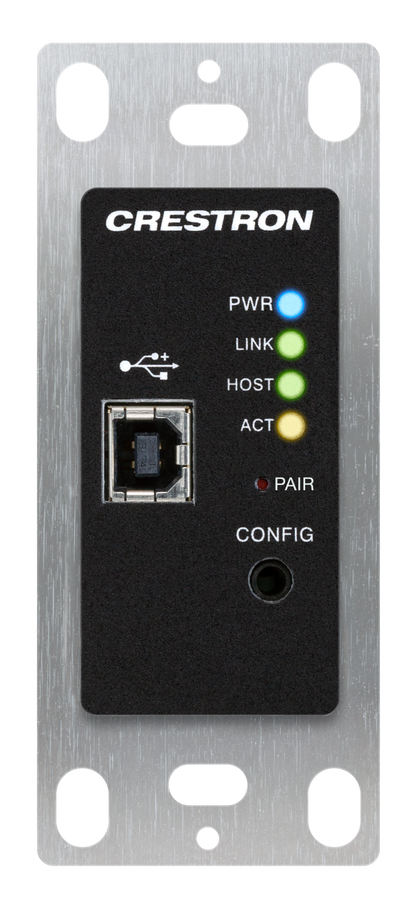 Crestron DM-NUX-L2-1G-B - DM NUX USB over Network Wall Plate with Routing, Local, Black