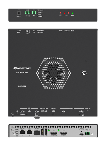 Crestron DM-NVX-370 - DM NVX® 4K60 4:4:4 AV-over-IP Encoder/Decoder with HDMI® and USB-C® Connectivity