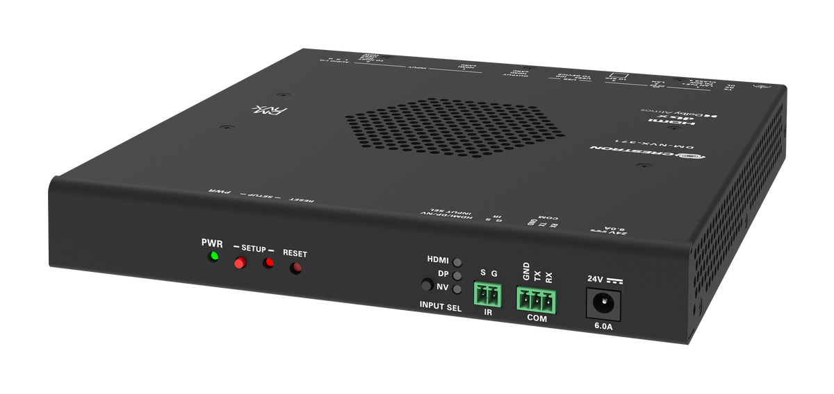 Crestron DM-NVX-371 - 4K60 4:4:4 AV-over-IP Encoder/Decoder with HDMI® and USB-C® Connectivity and Downmixing