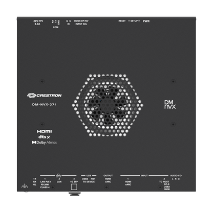 Crestron DM-NVX-371 - 4K60 4:4:4 AV-over-IP Encoder/Decoder with HDMI® and USB-C® Connectivity and Downmixing