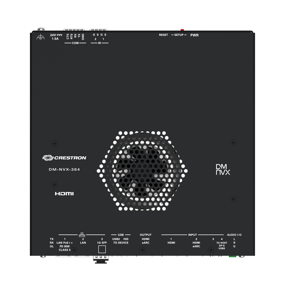 Crestron DM-NVX-384 - DM NVX® 5K 4x1 AV-over-IP Switcher with HDMI® and USB-C® Connectivity