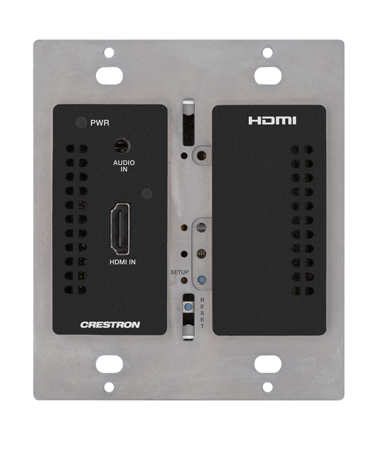 Crestron DM-NVX-E20-2G-B-T - DM NVX® 4K60 4:2:0 Network AV Encoder, Wall Plate, Black Textured