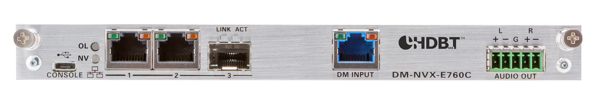 Crestron DM-NVX-E760C - DM NVX® 4K60 4:4:4 HDR Network AV Encoder Card with DM® Input