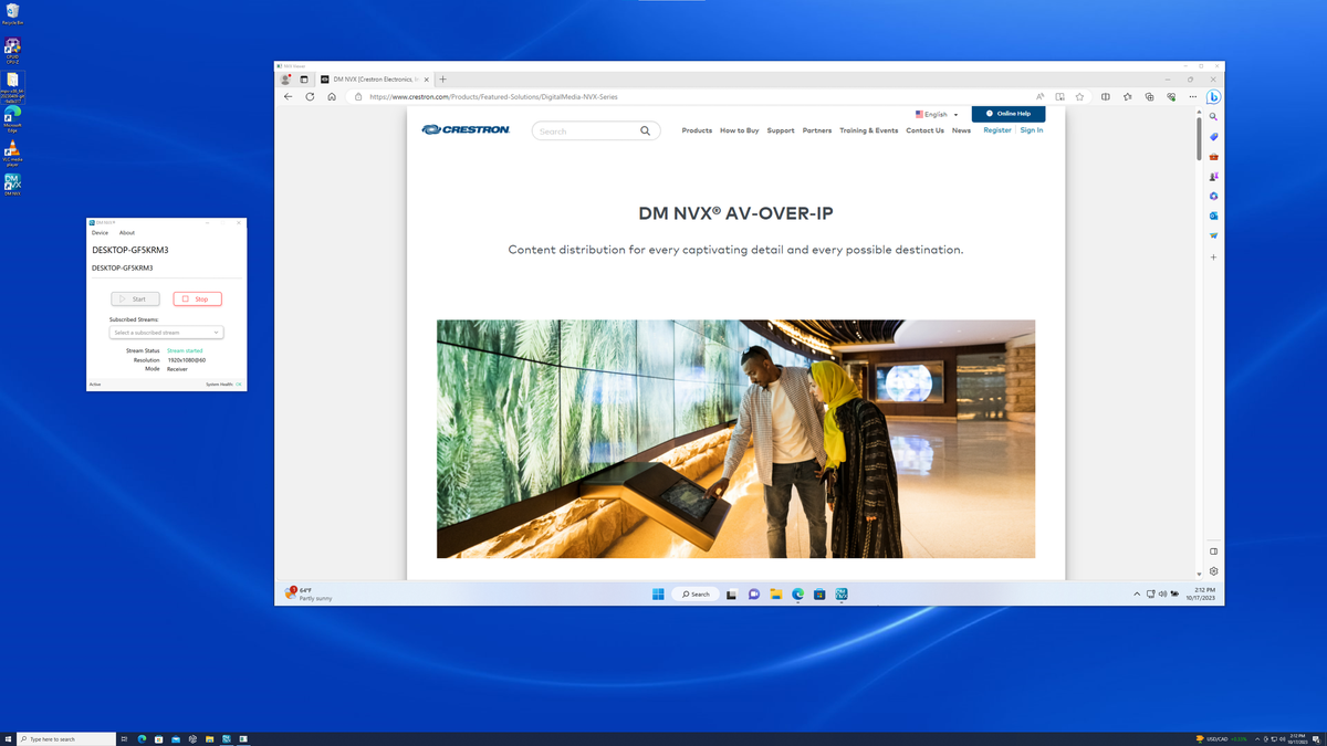 Crestron DM-NVX-SW-C310 - DM NVX® 4K60 Network AV Encoder/Decoder CPU-Based Software, Single Stream