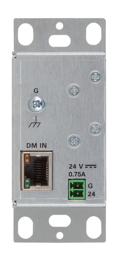 Crestron DM-RMC-4K-100-C-1G-W-T - Wall Plate 4K DigitalMedia 8G+® Receiver & Room Controller 100, White Textured