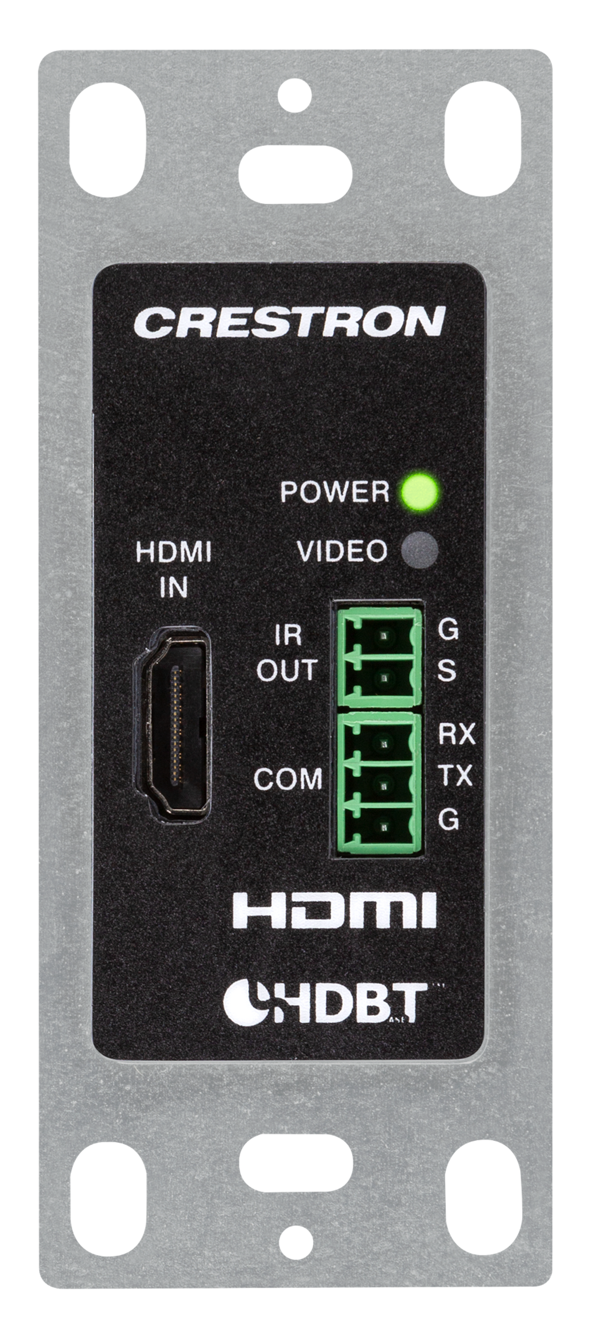 Crestron DM-TX-4KZ-100-C-1G-B-T - DigitalMedia 8G+® 4K60 4:4:4 HDR Wall Plate Transmitter, Black
