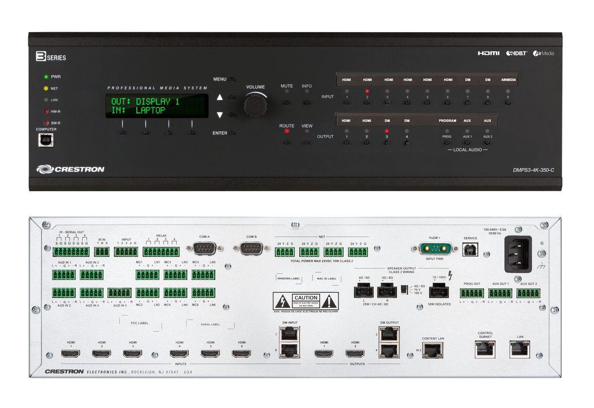Crestron DMPS3-4K-350-C - 3-Series® 4K DigitalMedia™ Presentation System 350
