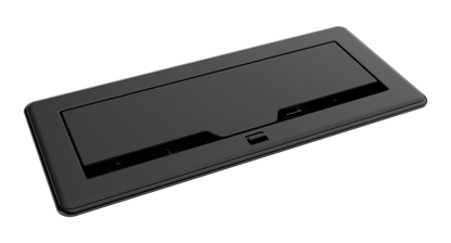 Crestron FT2-1200-MECH-PTL-B - FlipTop™ FT2 Series Cable Management System, 1200 Size, Mechanical, Pass-Through Lid, Black
