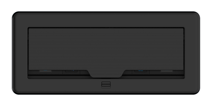 Crestron FT2-1200-MECH-PTL-B - FlipTop™ FT2 Series Cable Management System, 1200 Size, Mechanical, Pass-Through Lid, Black