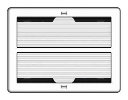 Crestron FT2-1400-ELEC-PTL-AL - FlipTop™ FT2 Series Cable Management System, 1400 Size, Electrical, Pass-Through Lid, Alloy