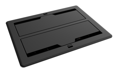 Crestron FT2-1400-MECH-PTL-B - FlipTop™ FT2 Series Cable Management System, 1400 Size, Mechanical, Pass-Through Lid, Black