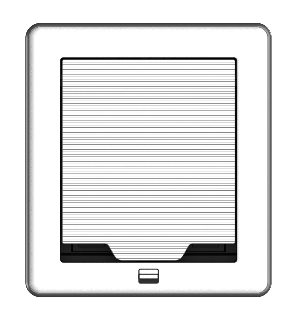 Crestron FT2-500-ELEC-PTL-AL - FlipTop™ FT2 Series Cable Management System, 500 Size, Electrical, Pass-Through Lid, Alloy