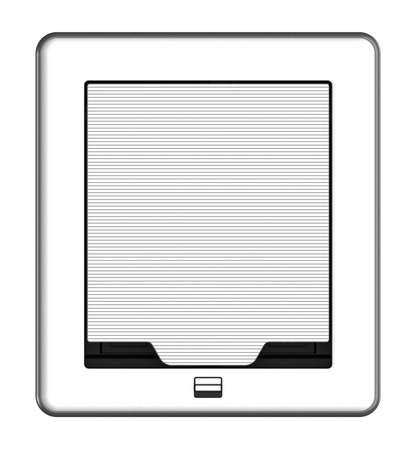 Crestron FT2-500-ELEC-PTL-AL - FlipTop™ FT2 Series Cable Management System, 500 Size, Electrical, Pass-Through Lid, Alloy