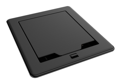 Crestron FT2-500-MECH-PTL-B - FlipTop™ FT2 Series Cable Management System, 500 Size, Mechanical, Pass-Through Lid, Black