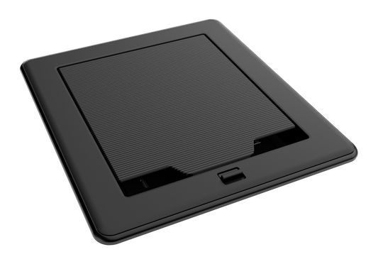 Crestron FT2-500-MECH-PTL-B - FlipTop™ FT2 Series Cable Management System, 500 Size, Mechanical, Pass-Through Lid, Black