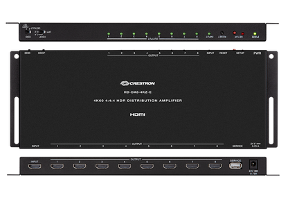 Crestron HD-DA8-4KZ-E - 1:8 HDMI® Distribution Amplifier w/4K60 4:4:4 & HDR Support