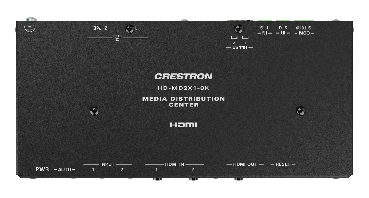 Crestron HD-MD2X1-8K - 2x1 8K AV Switcher and Smart Display Controller