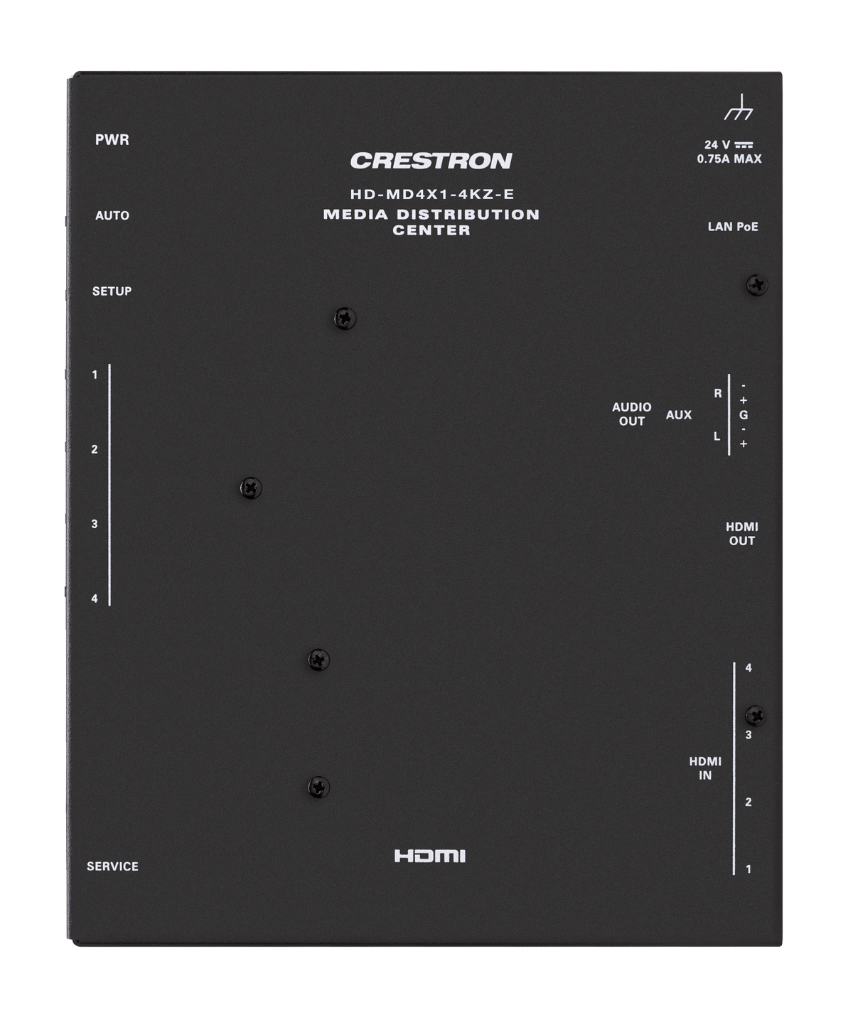 Crestron HD-MD4X1-4KZ-E - 4x1 4K60 4:4:4 HDR AV Switcher