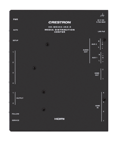 Crestron HD-MD4X2-4KZ-E - 4x2 4K60 4:4:4 HDR AV Switcher