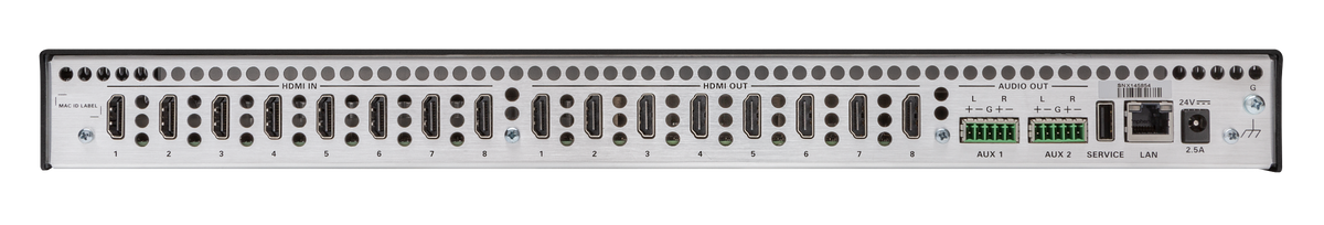 Crestron HD-MD8X8-4KZ-E - 8x8 4K60 4:4:4 HDR AV Switcher