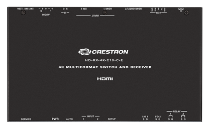 Crestron HD-RX-4K-210-C-E - DMPS Essentials 4K Multiformat 2x1 AV Switch and Receiver