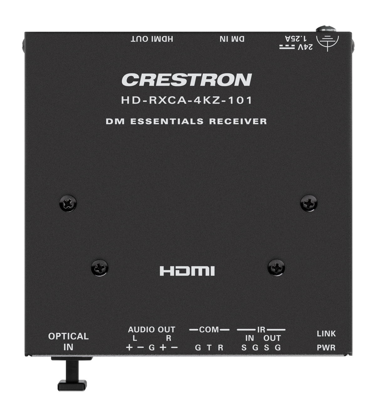 Crestron HD-RXCA-4KZ-101 - DM® Essentials 4K60 4:4:4 Receiver for HDMI®, RS-232, IR, and Analog Audio Signal Extension over CATx Cable