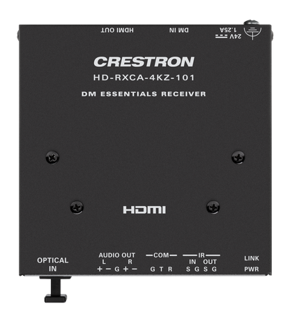 Crestron HD-RXCA-4KZ-101 - DM® Essentials 4K60 4:4:4 Receiver for HDMI®, RS-232, IR, and Analog Audio Signal Extension over CATx Cable