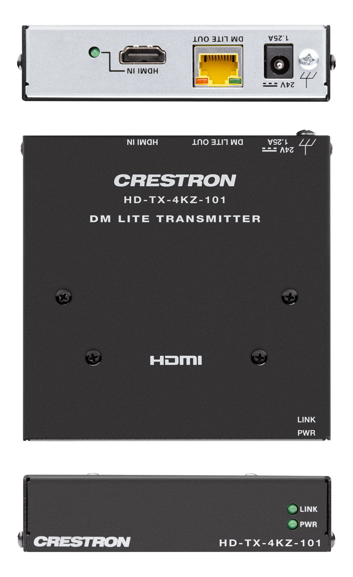 Crestron DM-EXT-1021 KIT - 4K 2x1 DM® Essentials Scaling Auto-Switcher and Extender over CATx Cable