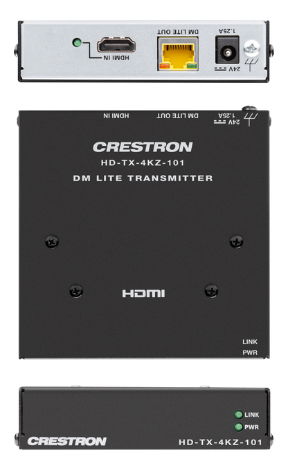 Crestron DM-EXT-1021 KIT - 4K 2x1 DM® Essentials Scaling Auto-Switcher and Extender over CATx Cable