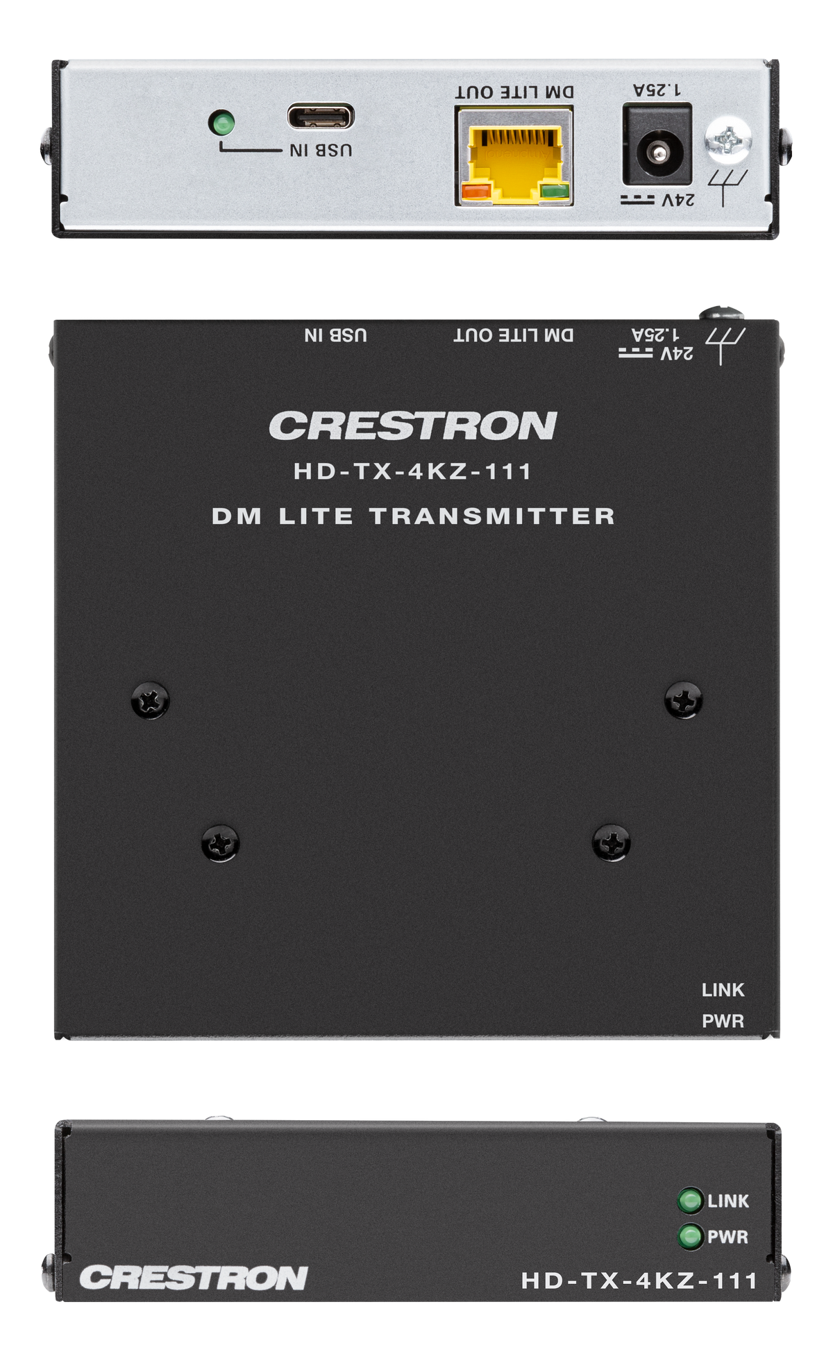 Crestron HD-TX-4KZ-111 - DM® Essentials 4K60 4:4:4 Transmitter for USB-C® DisplayPort™ Signal Extension over CATx Cable