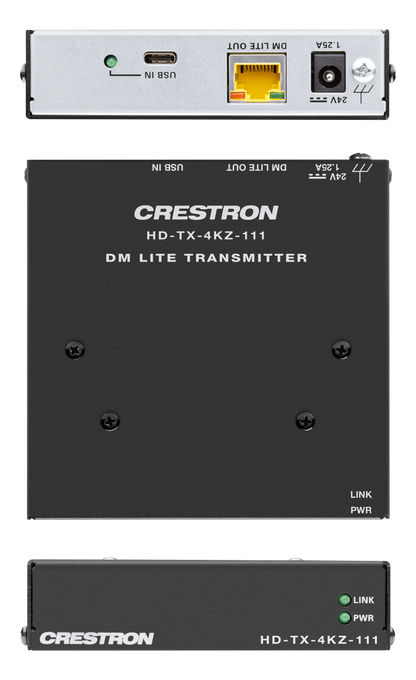 Crestron HD-TX-4KZ-111 - DM® Essentials 4K60 4:4:4 Transmitter for USB-C® DisplayPort™ Signal Extension over CATx Cable