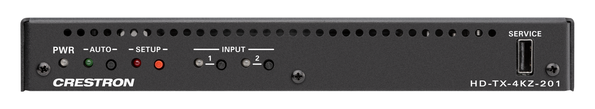 Crestron HD-TX-4KZ-201 - DM® Essentials 4K60 4:4:4 Transmitter and 2x1 Auto-Switcher for HDMI® Signal Extension over CATx Cable