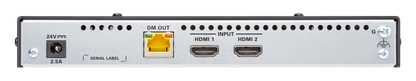 Crestron HD-TX-4KZ-201 - DM® Essentials 4K60 4:4:4 Transmitter and 2x1 Auto-Switcher for HDMI® Signal Extension over CATx Cable