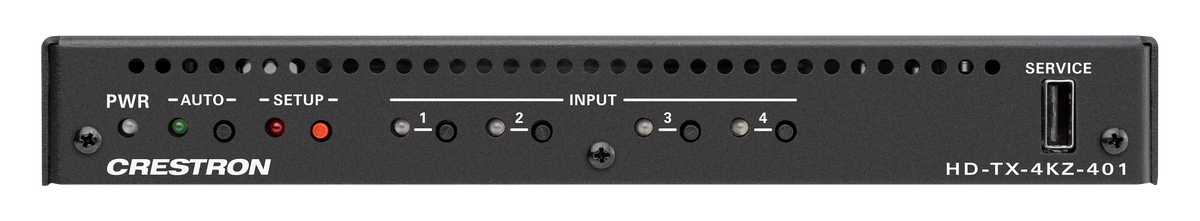 Crestron HD-TX-4KZ-401 - DM® Essentials 4K60 4:4:4 Transmitter and 4x1 Auto-Switcher for HDMI® Signal Extension over CATx Cable
