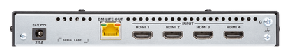 Crestron HD-TX-4KZ-401 - DM® Essentials 4K60 4:4:4 Transmitter and 4x1 Auto-Switcher for HDMI® Signal Extension over CATx Cable