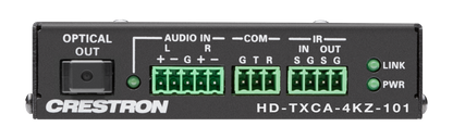 Crestron HD-TXCA-4KZ-101 - DM® Essentials 4K60 4:4:4 Transmitter for HDMI®, RS-232, IR, and Analog Audio Signal Extension over CATx Cable