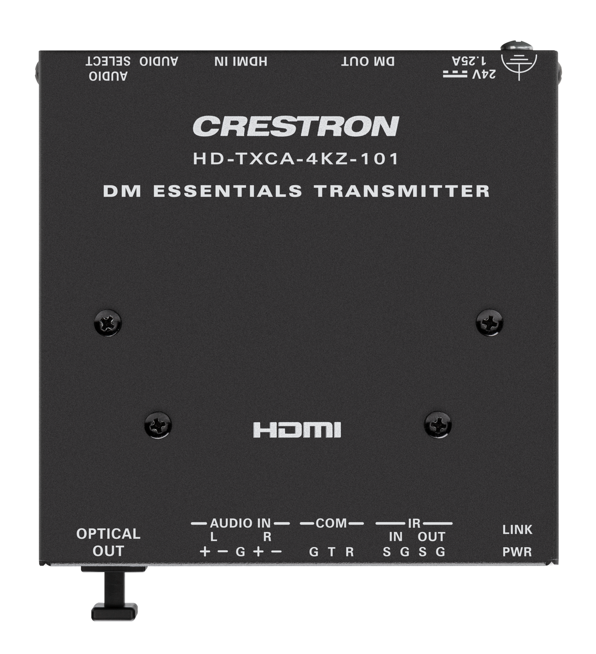 Crestron HD-TXCA-4KZ-101 - DM® Essentials 4K60 4:4:4 Transmitter for HDMI®, RS-232, IR, and Analog Audio Signal Extension over CATx Cable