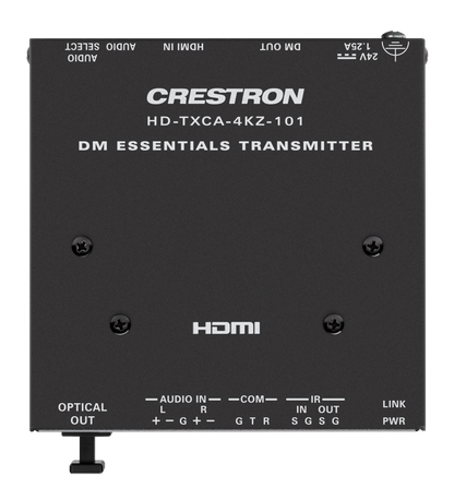 Crestron HD-TXCA-4KZ-101 - DM® Essentials 4K60 4:4:4 Transmitter for HDMI®, RS-232, IR, and Analog Audio Signal Extension over CATx Cable