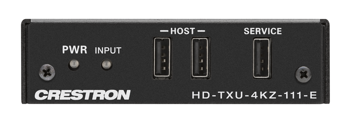 Crestron HD-TXU-4KZ-111-E - DM® Essentials 4K60 4:4:4 Transmitter for USB‑C® DisplayPort™, USB 2.0, and Ethernet Signal Extension over CATx Cable