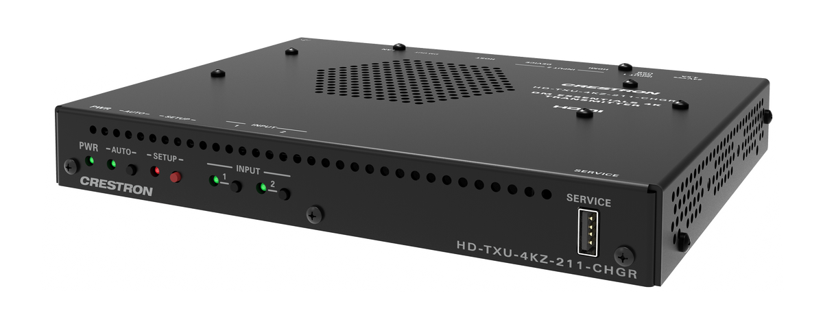 Crestron DM-EXT-2022 KIT - 4K60 4:4:4 DM® Essentials Receiver and 2x2 Auto-Switcher for, HDMI, USB‑C® DisplayPort™, and USB 2.0 Signal Extension over CATx Cable