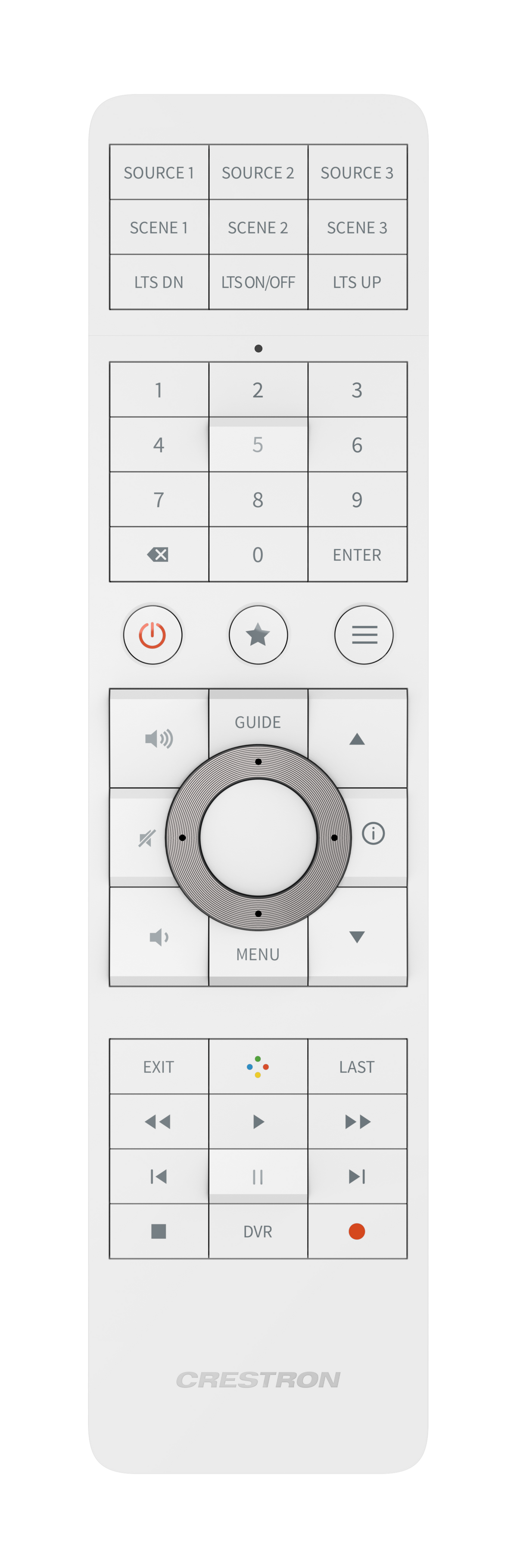Crestron HR-310-W - Handheld Remote, US and Canada, White