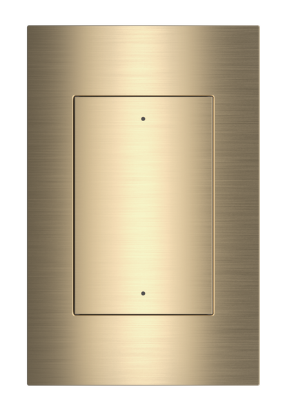 Crestron HZ2-AUX-BR-BRASS - Horizon® 2 In-Wall Multiway Remote, Standard Engraved, Brushed Brass