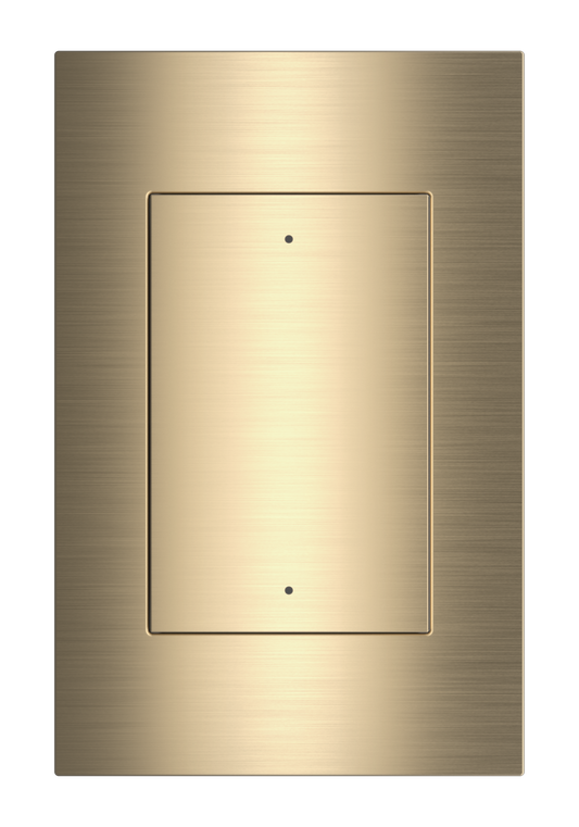Crestron HZ2-AUX-BR-BRASS - Horizon® 2 In-Wall Multiway Remote, Standard Engraved, Brushed Brass