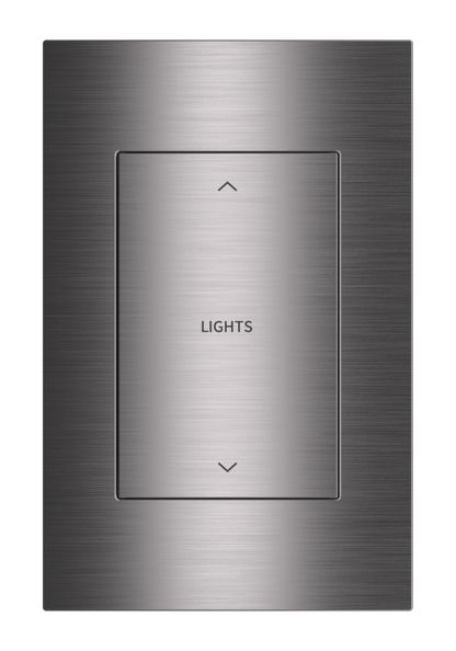 Crestron HZ2-AUX-DRK-NKL ENGRAVED - Horizon® 2 In-Wall Multiway Remote, Custom Engraved, Dark Nickel