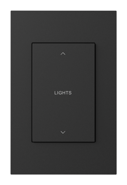 Crestron HZ2-SWEX-B ENGRAVED - Horizon® 2 In-Wall Switch with infiNET EX® Wireless Communication, 120 VAC, Custom Engraved, Black