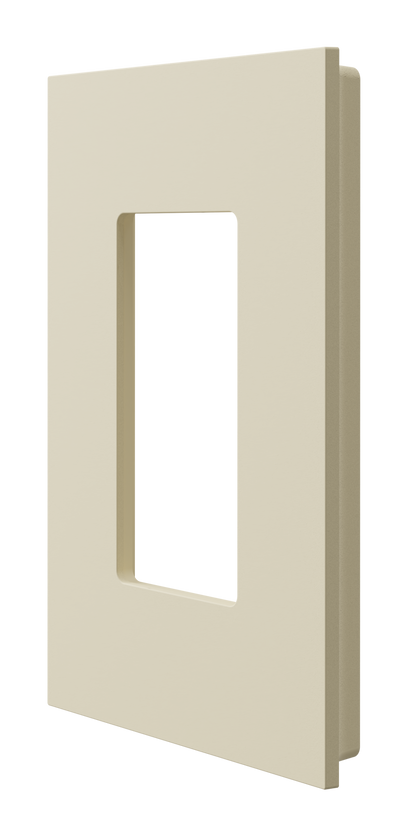 Crestron HZ2-FP-G1-D1-A - Horizon® 2 Faceplate, 1-Gang, 1-Decorator, Almond