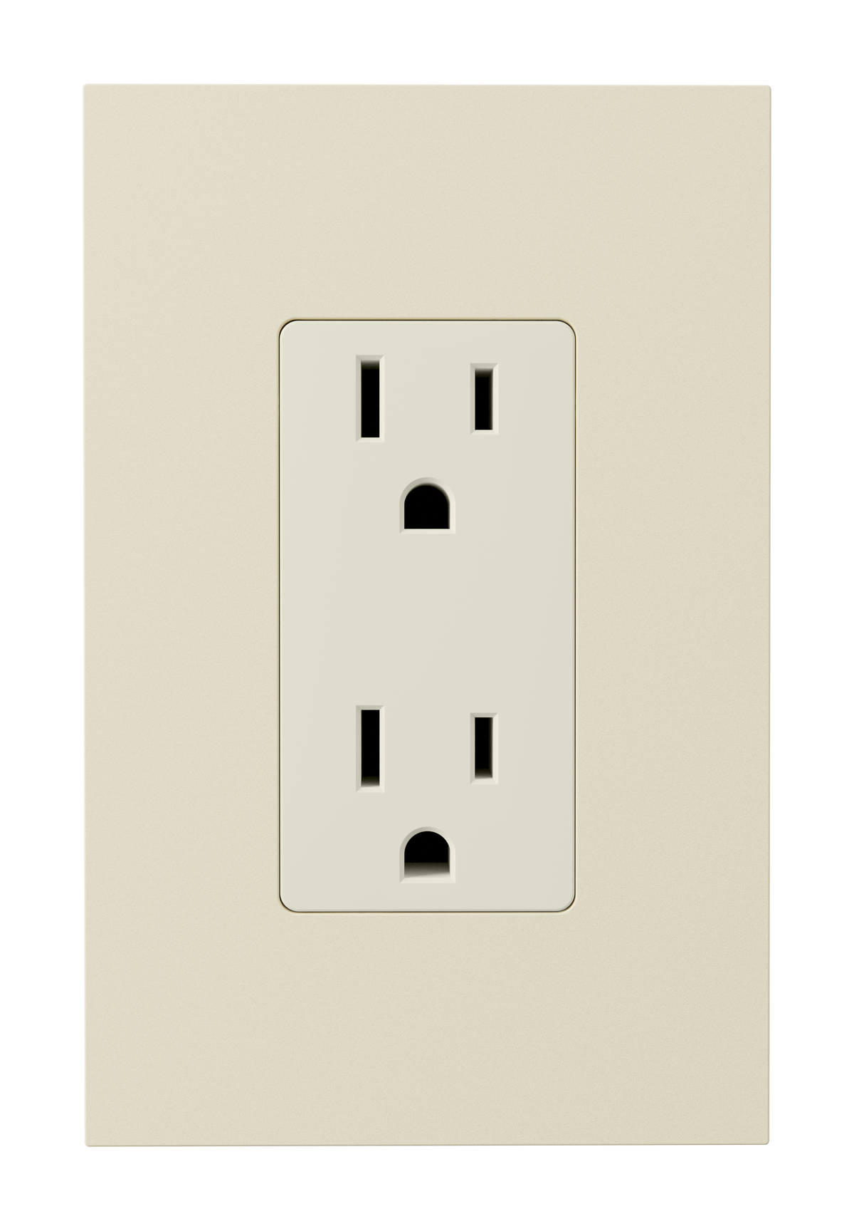 Crestron HZ2-FP-G1-D1-A - Horizon® 2 Faceplate, 1-Gang, 1-Decorator, Almond