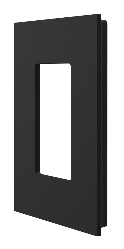 Crestron HZ2-FP-G1-D1-B - Horizon® 2 Faceplate, 1-Gang, 1-Decorator, Black