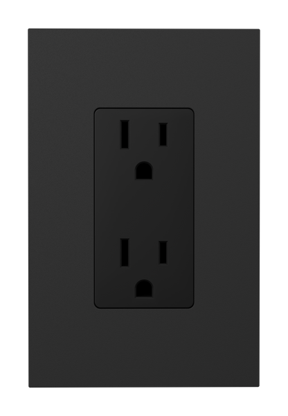 Crestron HZ2-FP-G1-D1-B - Horizon® 2 Faceplate, 1-Gang, 1-Decorator, Black